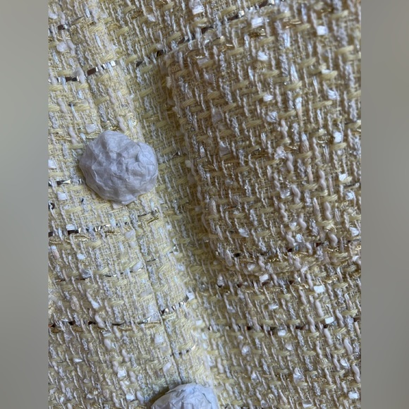 Self Portrait Yellow Boucle Midi Dress - Picture 4 of 6